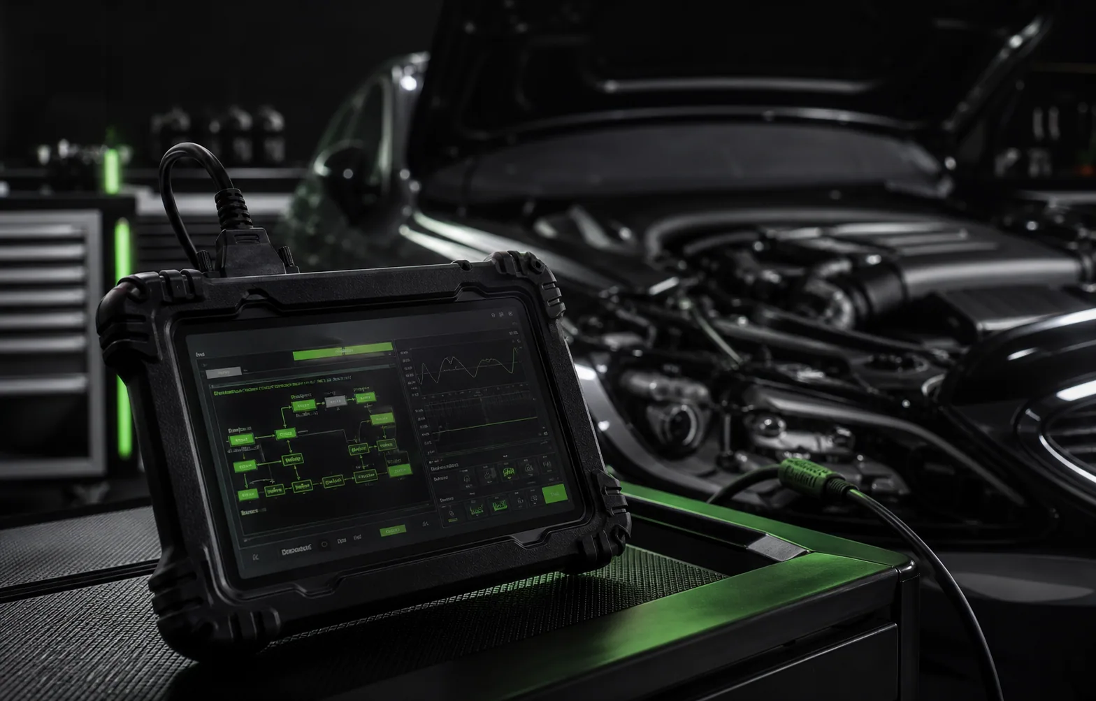 Scanner automotivo conectado a um veículo