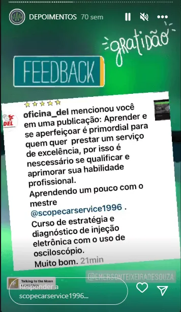 Depoimento real de aluno 1